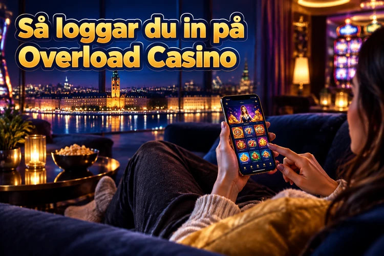 Så loggar du in på Overload Casino